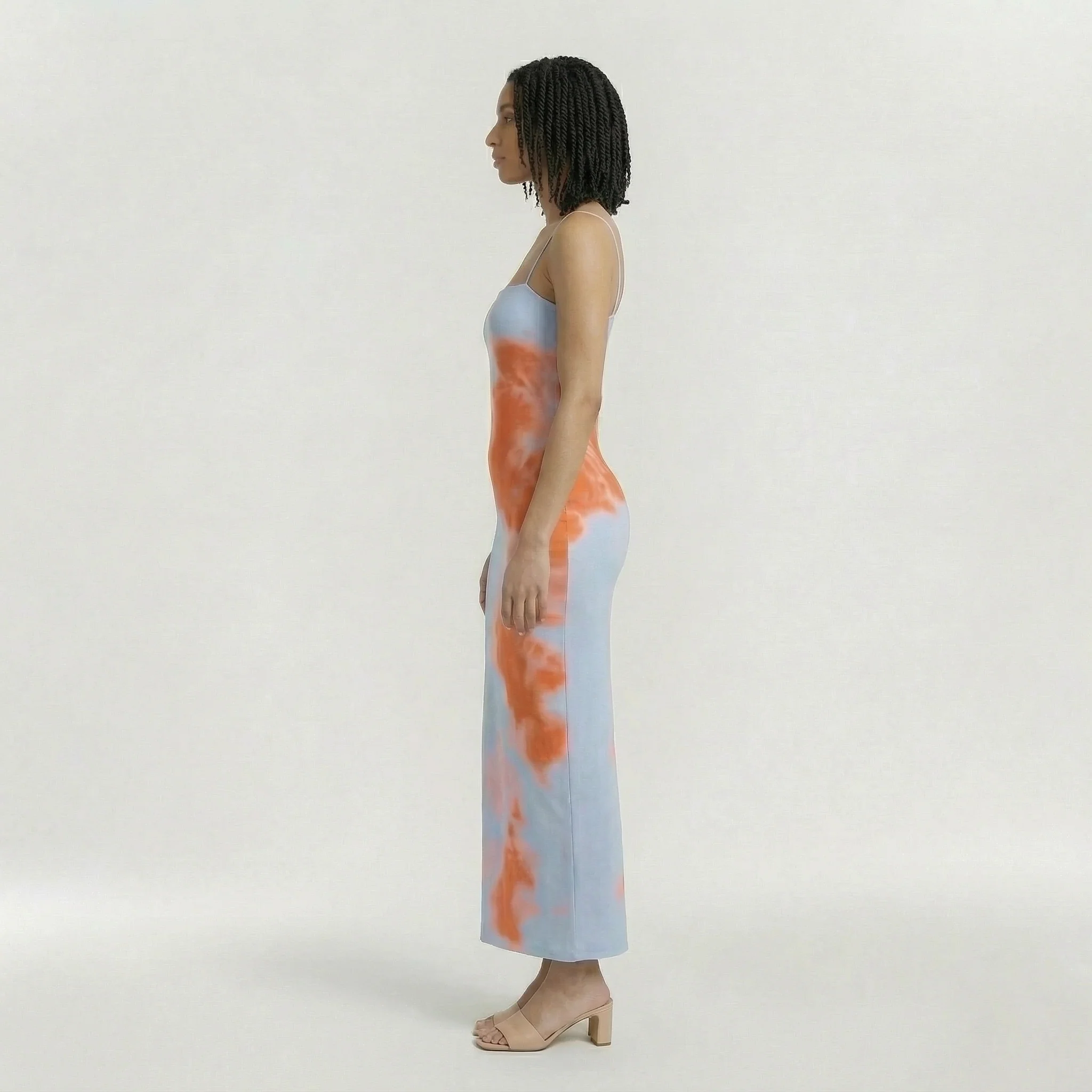 Abito maxi senza spalline stampato da donna per spiaggia - Image 2