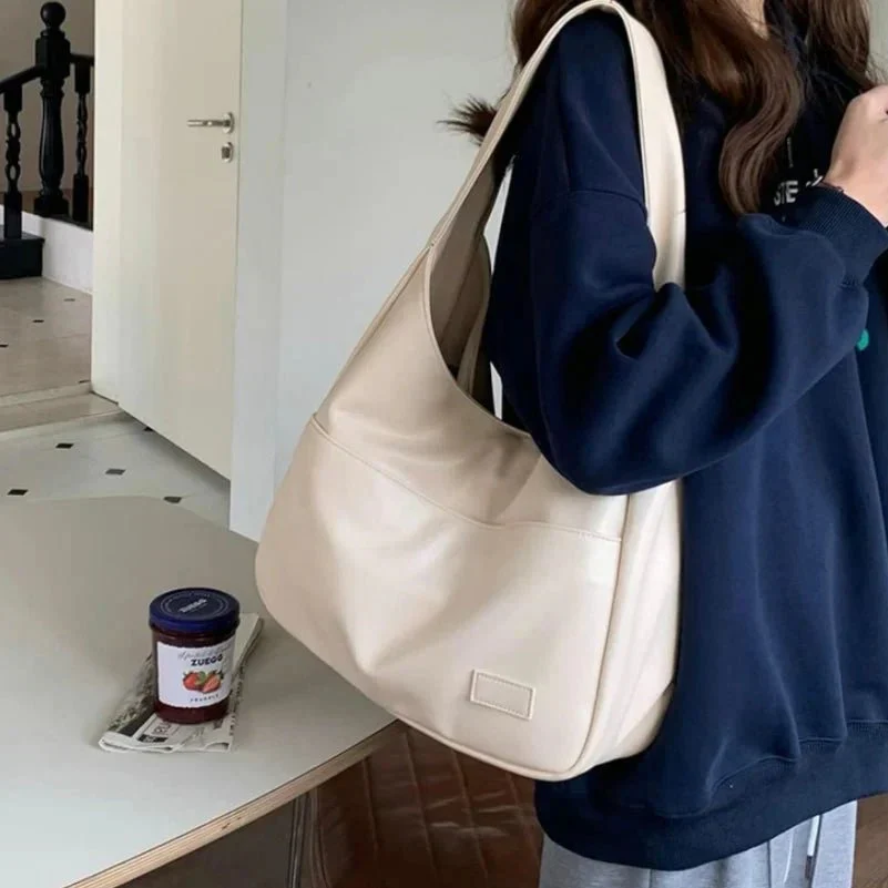 Borsa a spalla donna in pelle sintetica capiente hobo bag casual elegante - Image 10