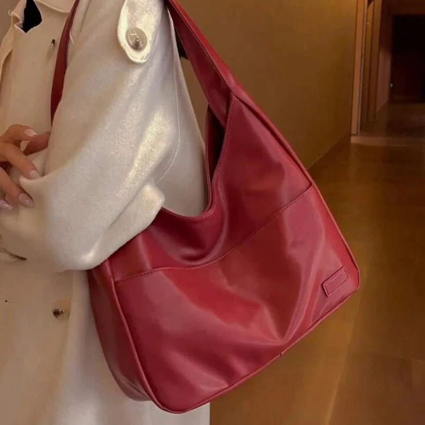 Borsa a spalla donna in pelle sintetica capiente hobo bag casual elegante - Image 11