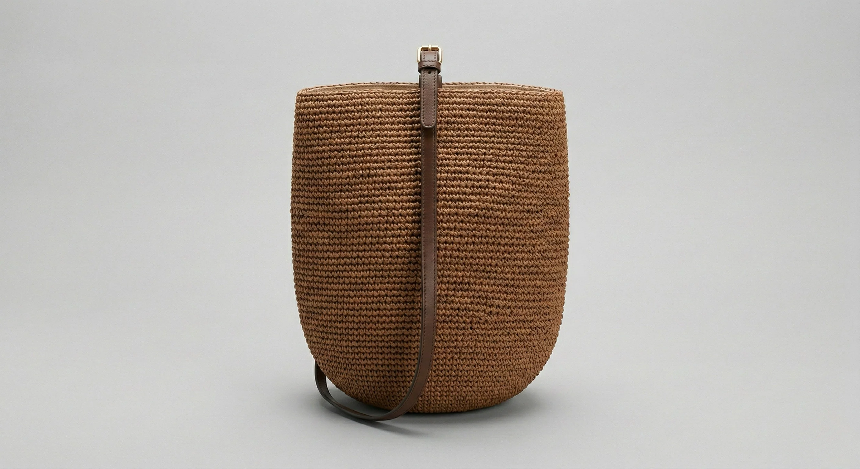 Borsa donna in paglia intrecciata con tracolla regolabile stile estivo - Image 3