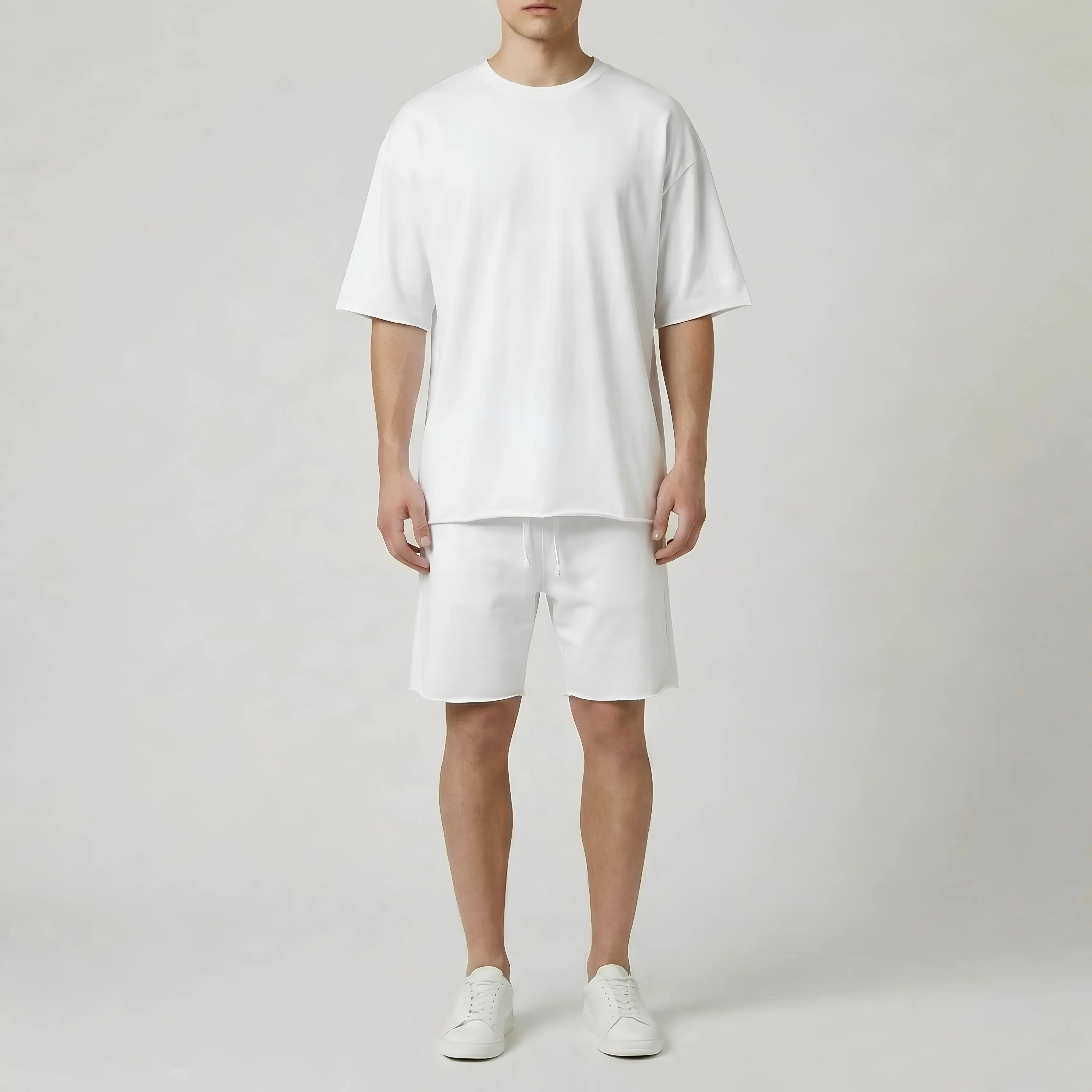 Completo Uomo T-Shirt e Pantaloncini in Cotone Set Casual Estivo Sportivo Uomo - Image 9