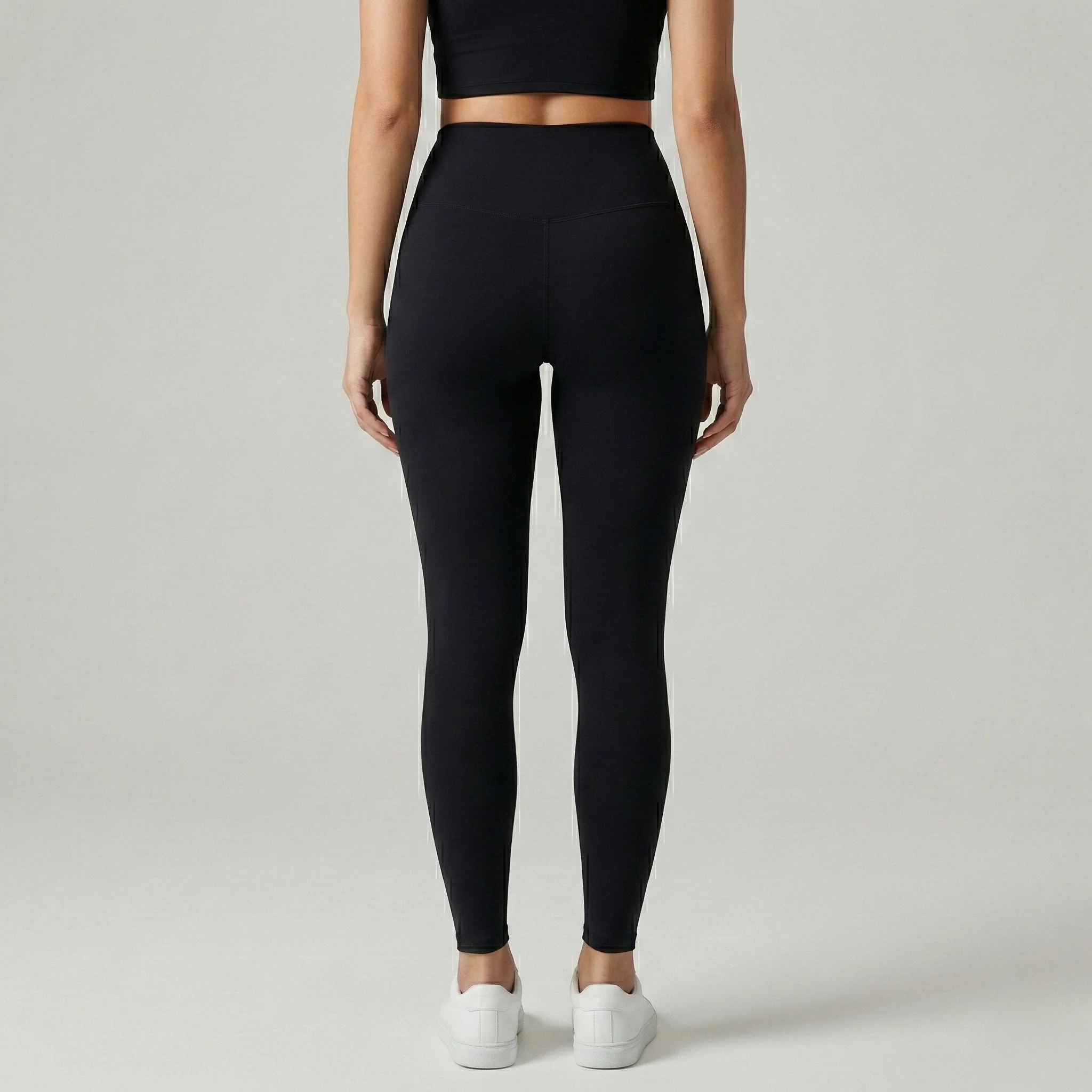 Leggings donna vita alta elasticizzati per fitness e uso quotidiano - Image 3