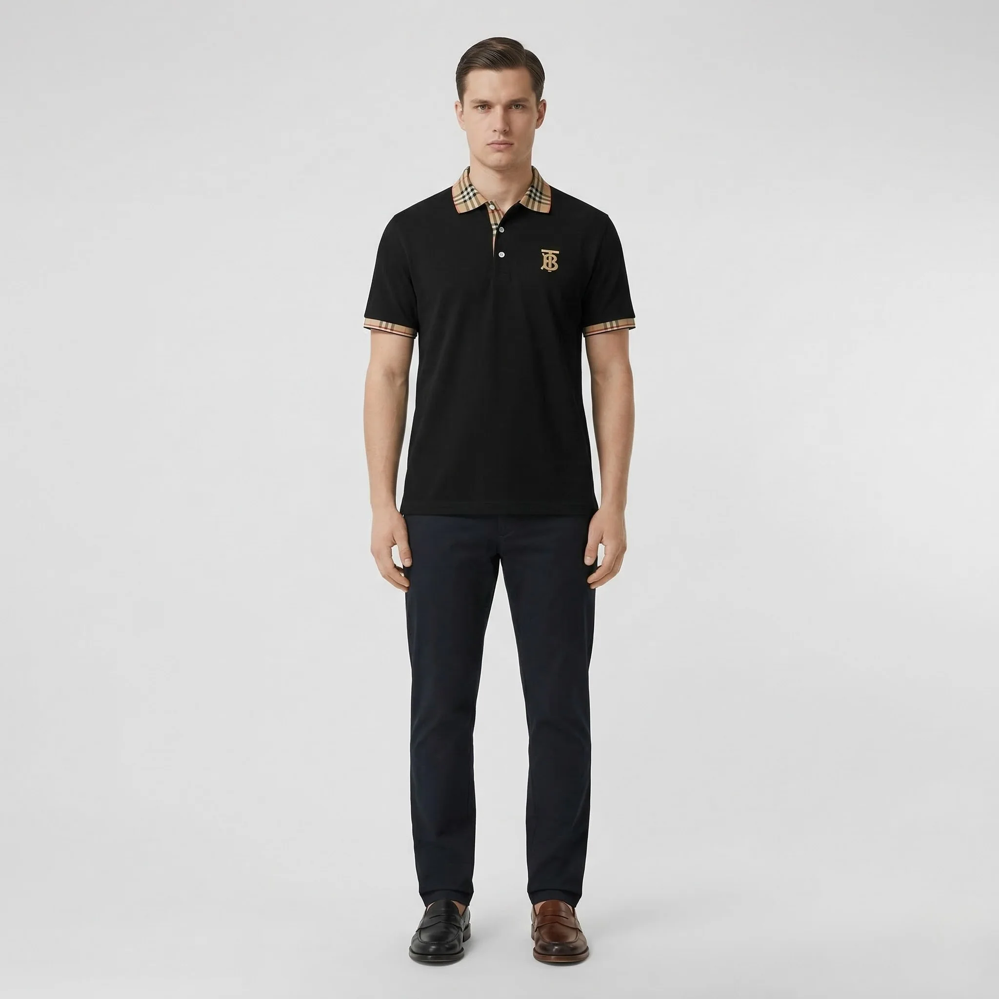 Polo Uomo in Cotone Manica Corta con Colletto Classico e Bottoni Casual Sportiva - Image 6