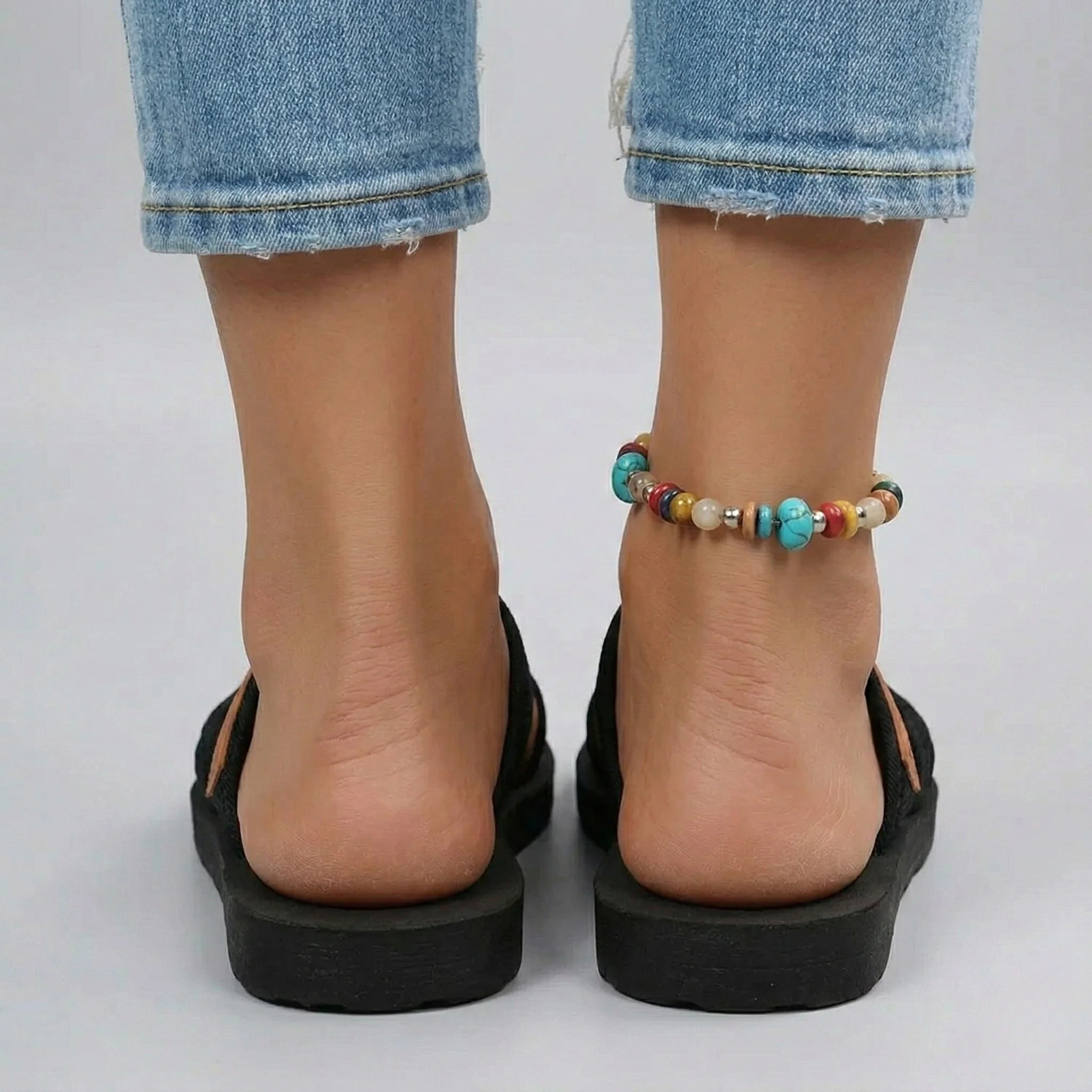 Sandali donna estivi con fasce incrociate e suola comfort antiscivolo - Image 3