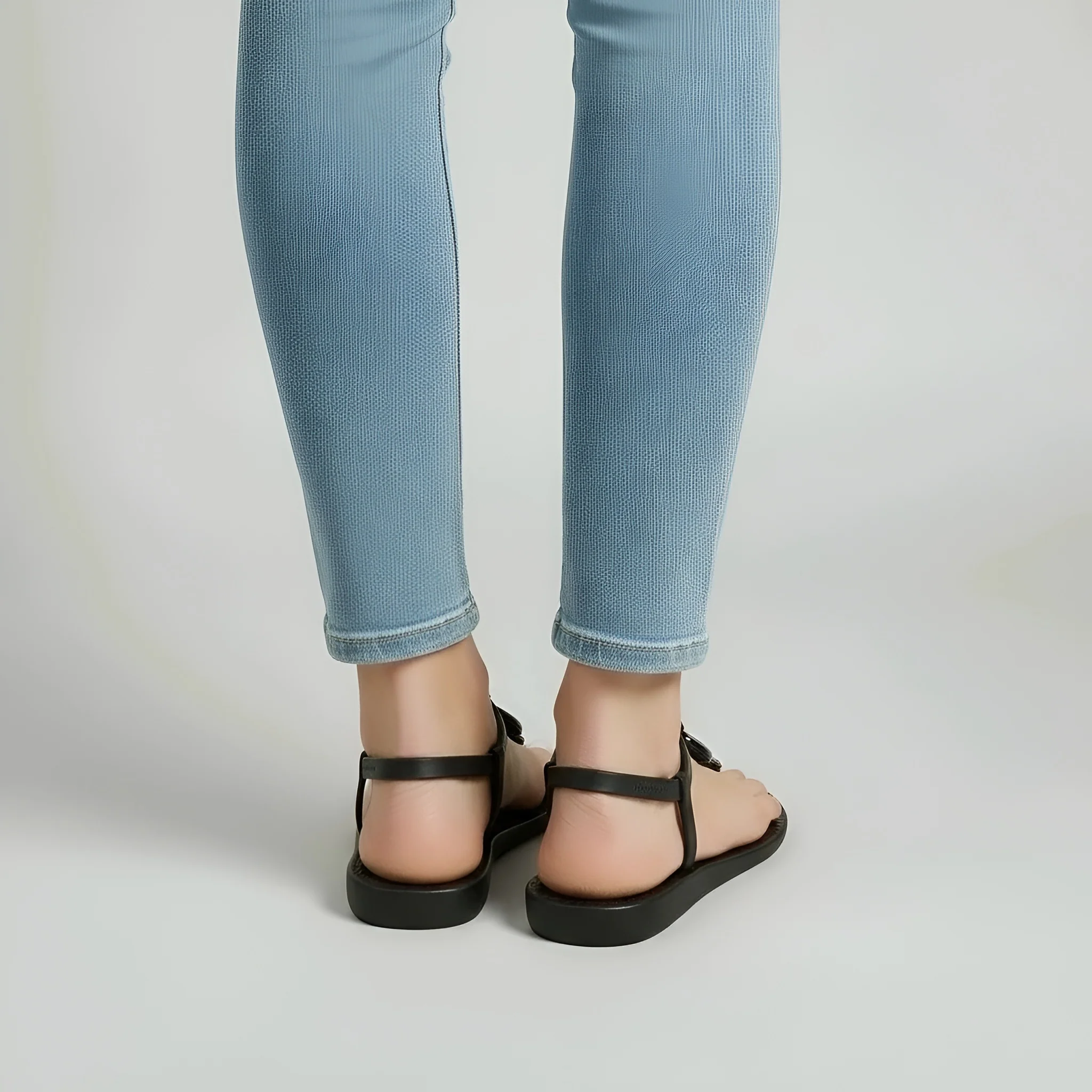Sandali infradito donna flat con cinturino e decorazioni casual estive - Image 3
