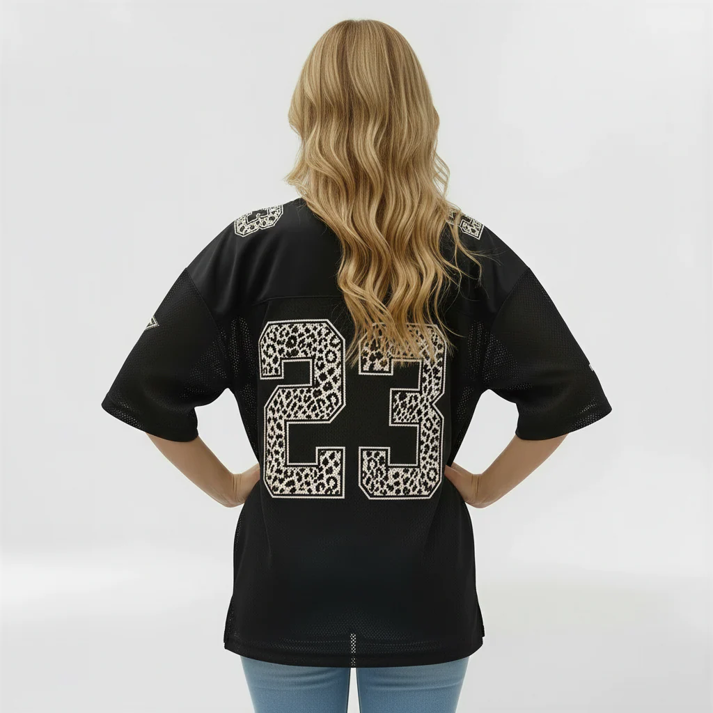 T-shirt oversize da donna con stampa frontale per uso casual - Image 6