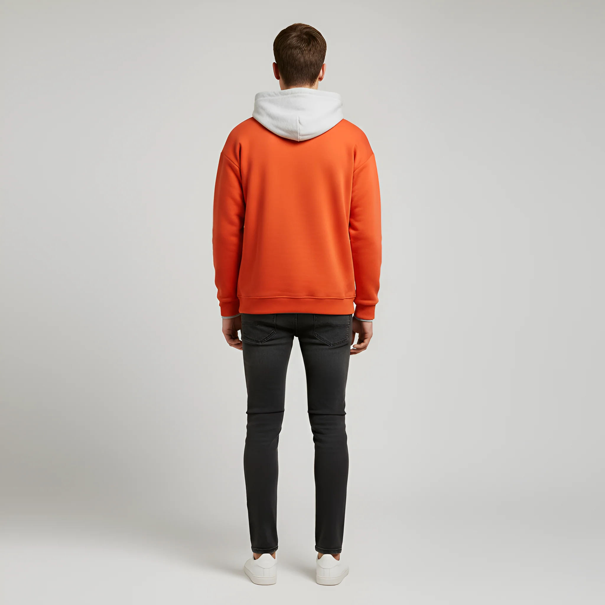 Valerios Fashion felpa con cappuccio uomo in cotone casual - Image 3