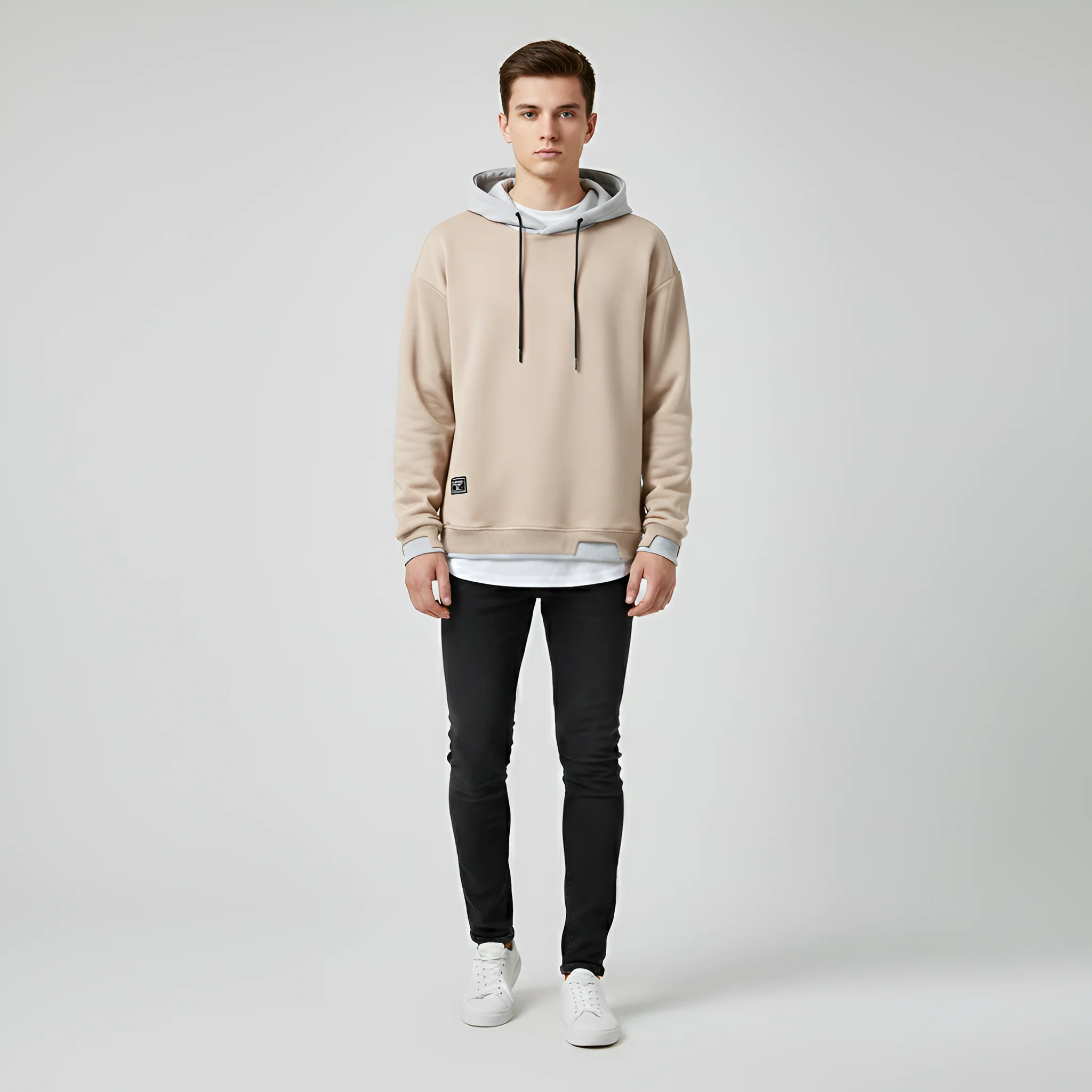 Valerios Fashion felpa con cappuccio uomo in cotone casual - Image 7